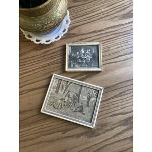 Vintage Framed Prints Small Vintage Prints Children Homestead Country Life Art